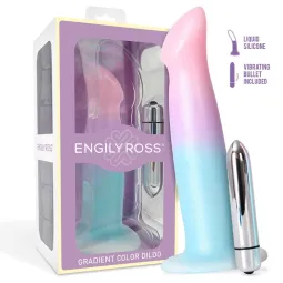 Värisevä dildo imukupilla, väriliuku, 17 cm | Noks.fi