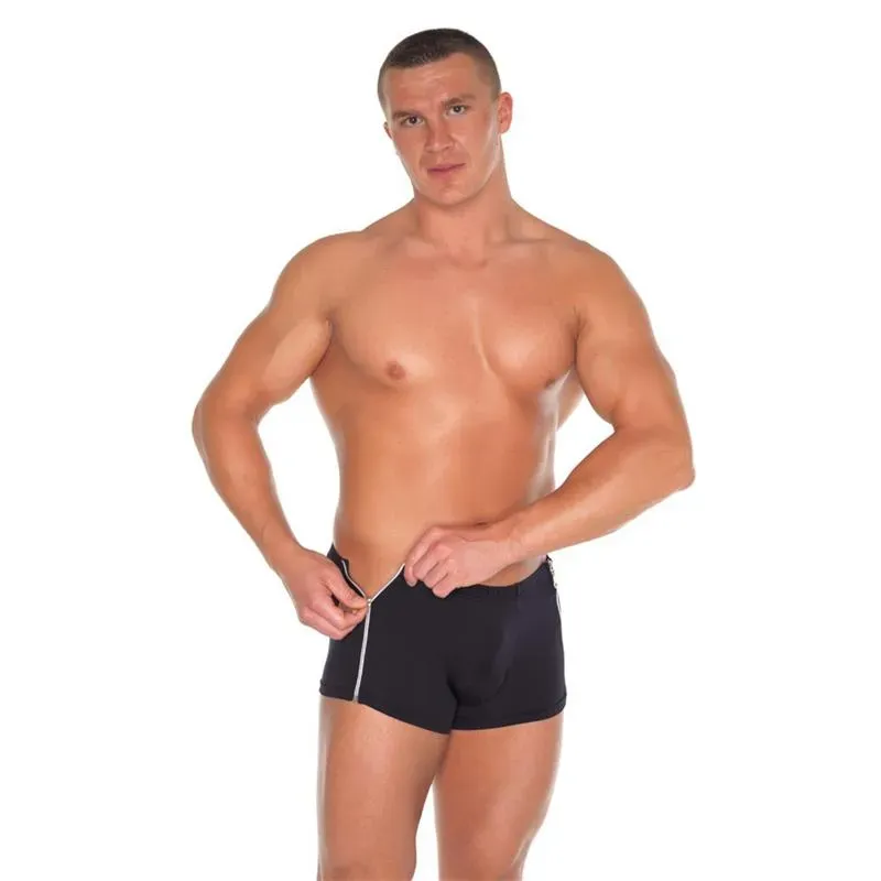 AMORABLE mustat shortsit vetoketjuilla, One Size