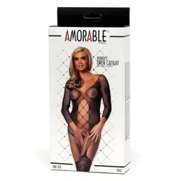 AMORABLE Bodystocking Open vartalosukka, yksi koko