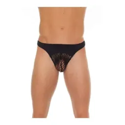 AMORABLE String Fishnet mustat verkkostringit