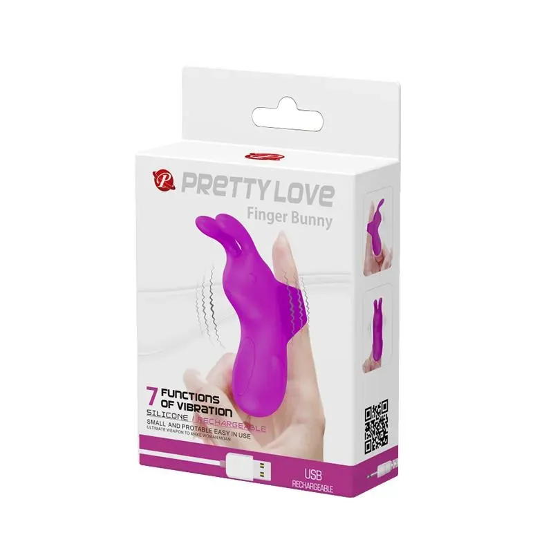 PRETTYLOVE Finger Bunny Sleeve sormivibraattori
