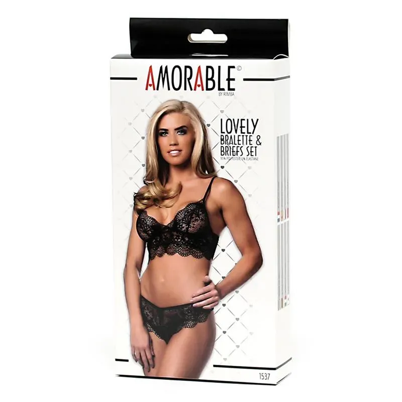 AMORABLE bralette ja alushousut setti