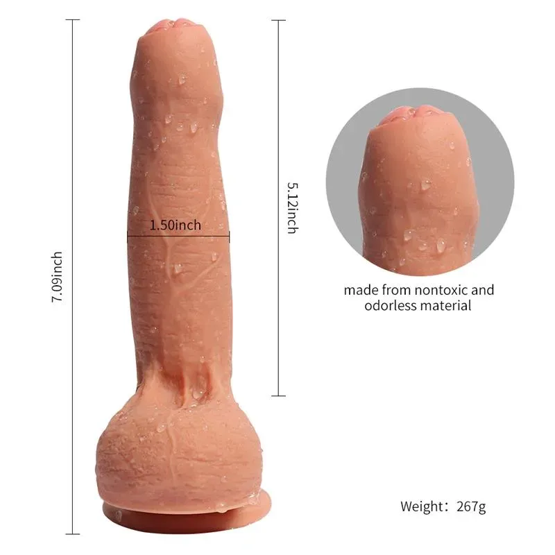 SHEQU Azazel silikonidildo 18 cm