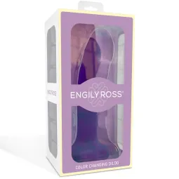 Väriä vaihtava dildo, violetista pinkiksi, 14 cm | Noks.fi
