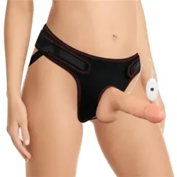 LOVETOY Strap-on 7.0 värisevällä dildolla