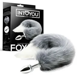INTOYOU BDSM LINE anaalitappi hännällä, metalli