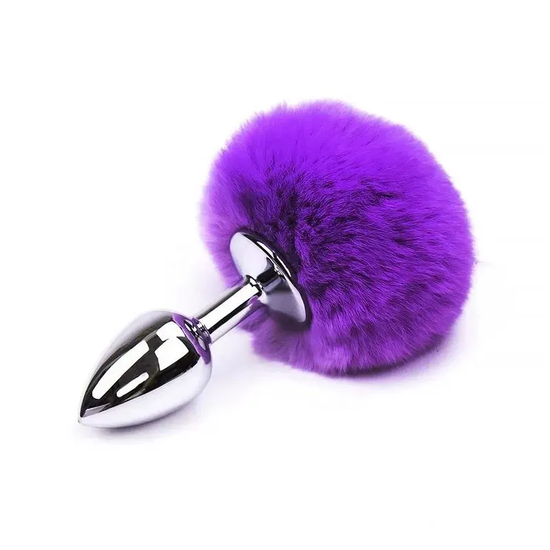 AFTERDARK anaalitappi tupsulla, violetti, S