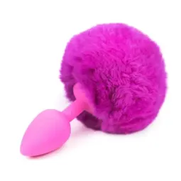 AFTERDARK anaalitappi tupsulla, violetti, S