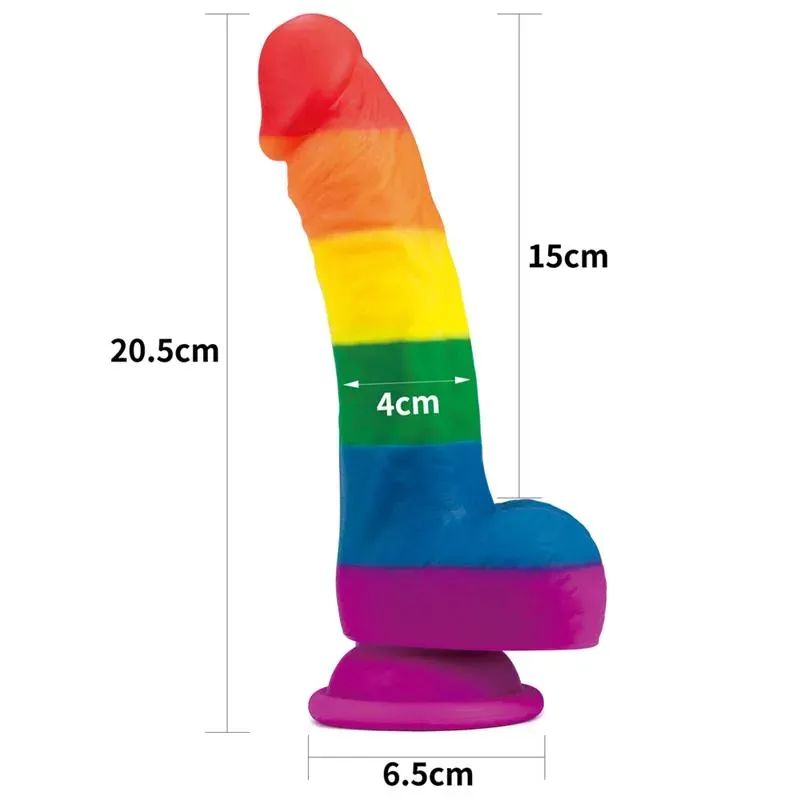 LOVETOY Prider 8 silikonidildo