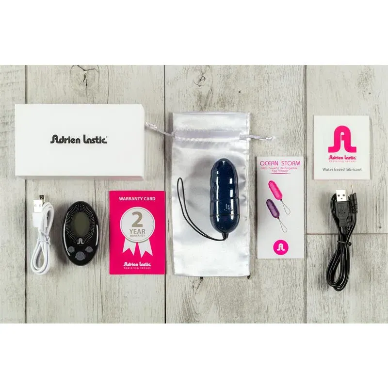 Adrien Lastic Ocean Storm vibromuna kaukosäätimellä