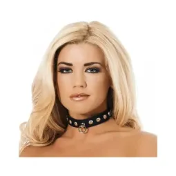 BONDAGE PLAY nahkakaulapanta niiteillä