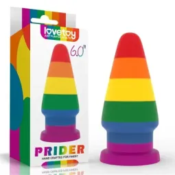 LOVETOY Prider 6 LGBT anaalitappi silikonista
