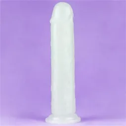 LOVETOY Lumino 8 hehkuva dildo, sininen