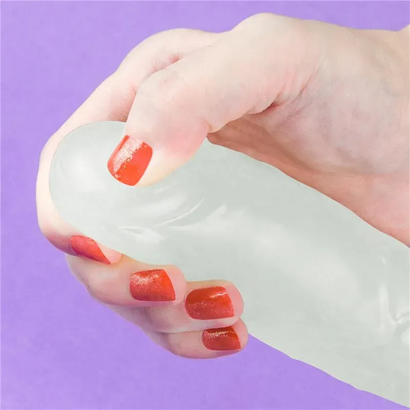 LOVETOY Lumino 8 hehkuva dildo, sininen