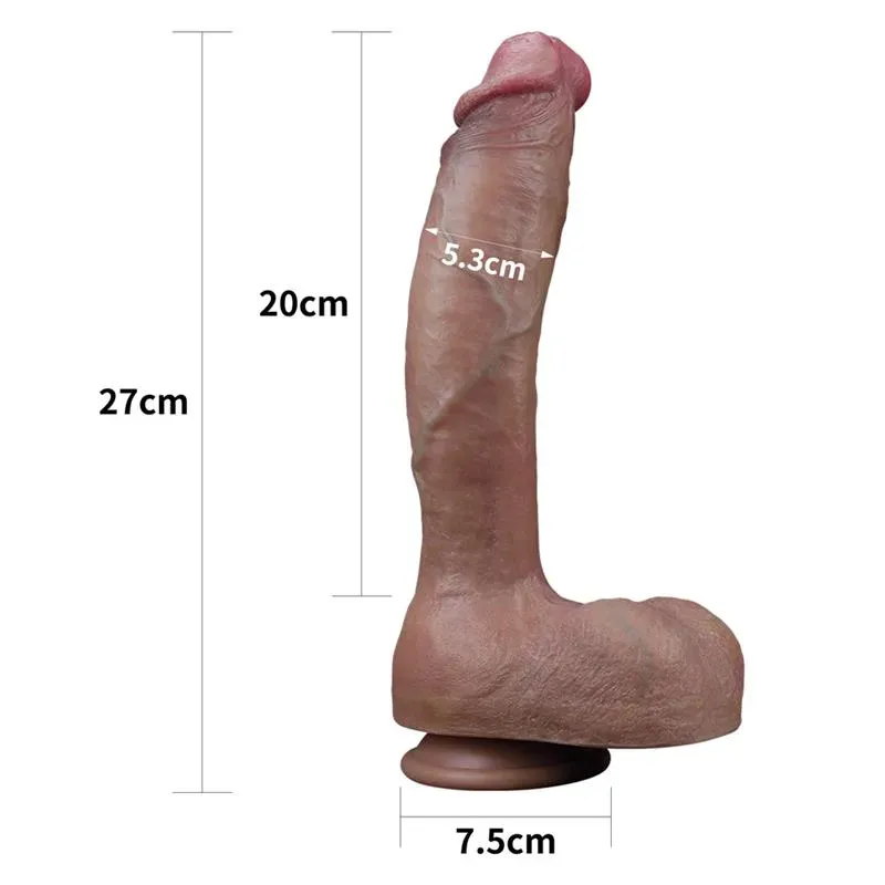 LOVETOY Dildo Nature 10.5 Dual Layer silikonidildo