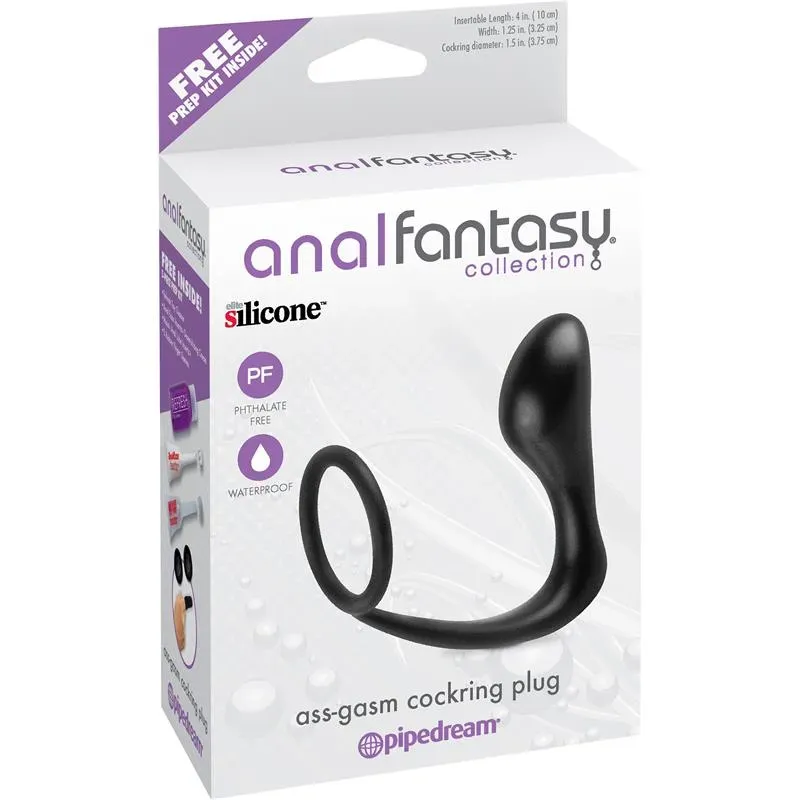 Ass-Gasm anaalitappi penisrenkaalla | Anal Fantasy