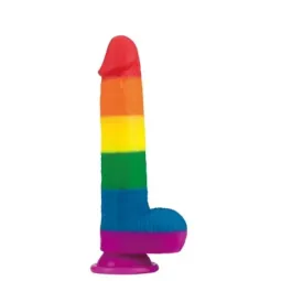 LOVETOY Prider 9 silikonidildo imukupilla