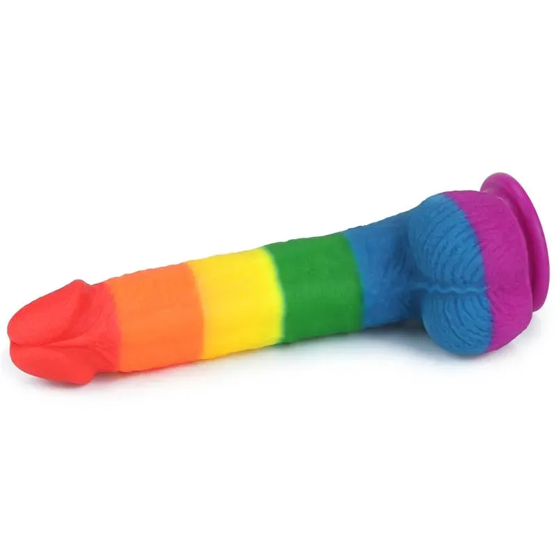 LOVETOY Prider 9 silikonidildo imukupilla