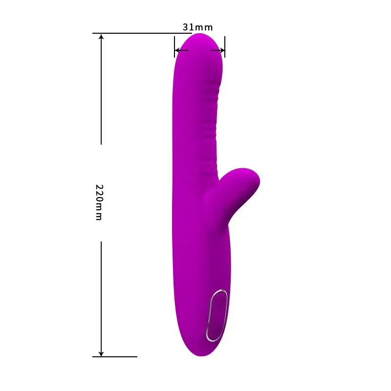 PRETTYLOVE Angelique rabbitvibraattori, USB
