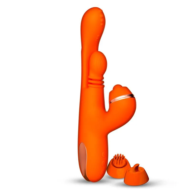 Ethan vibraator 360º G-punkti massaažiga ja vahetatavate otsikutega