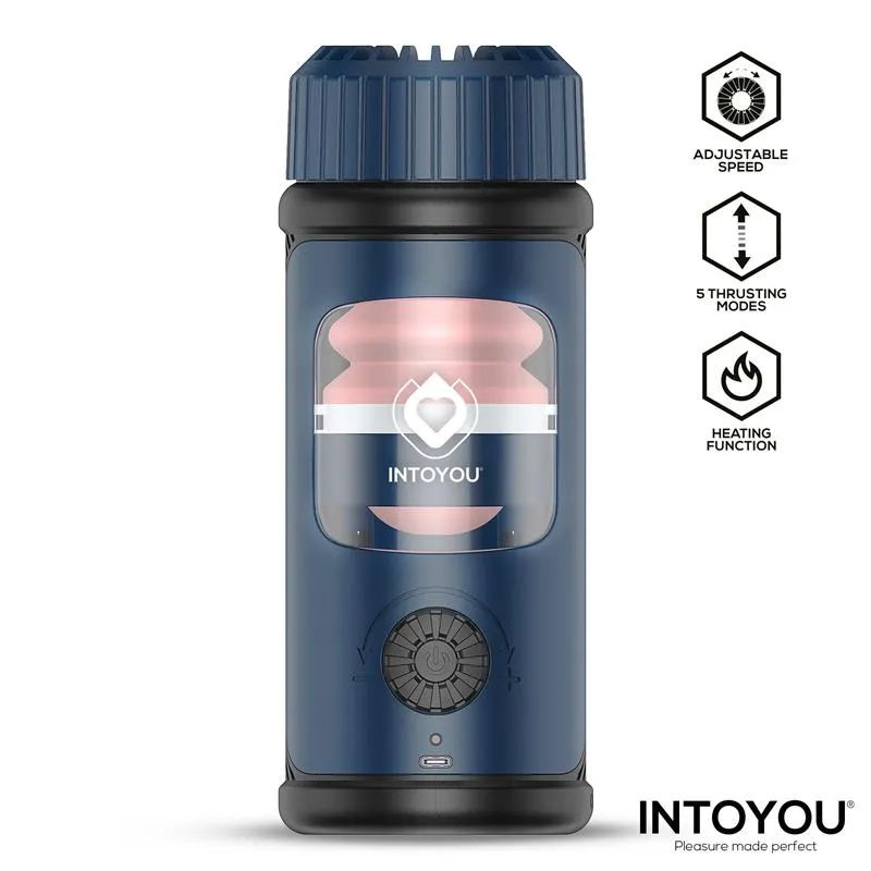 Tenkro masturbaator thrusting-liikumise ja soojendusfunktsiooniga (USB-C)