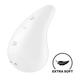 Satisfyer Dew Drop klitorisvibraattori, valkoinen | Noks.fi