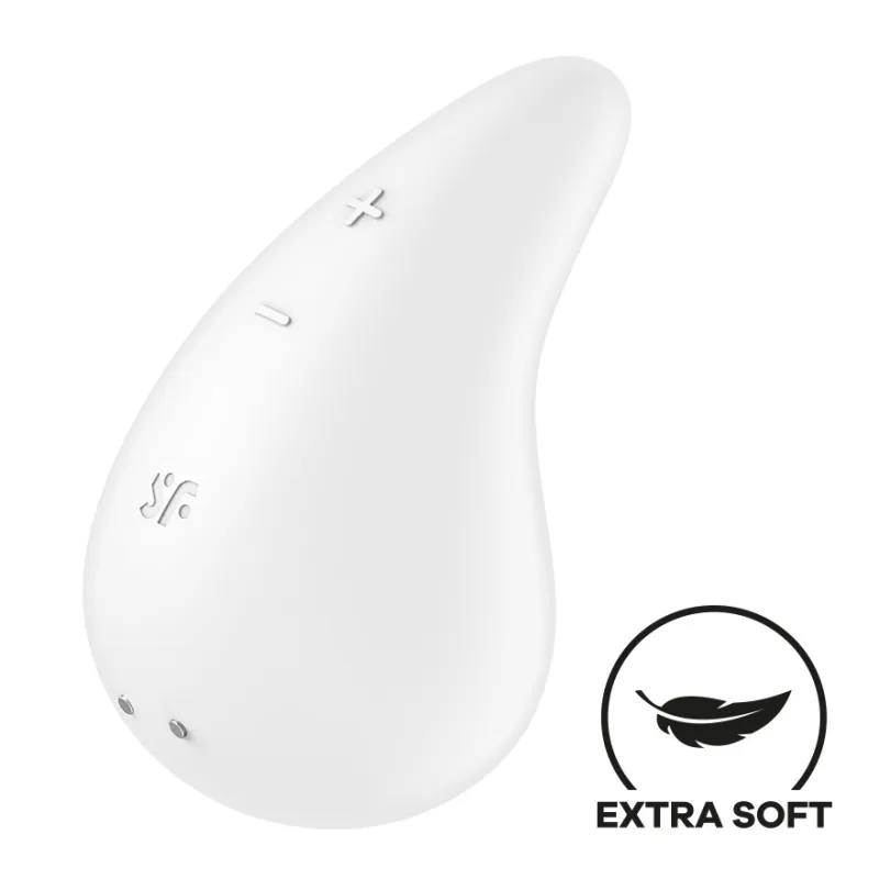 Satisfyer Dew Drop klitorisvibraattori, valkoinen | Noks.fi