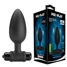 MR PLAY värisevä anaalitappi silikonista