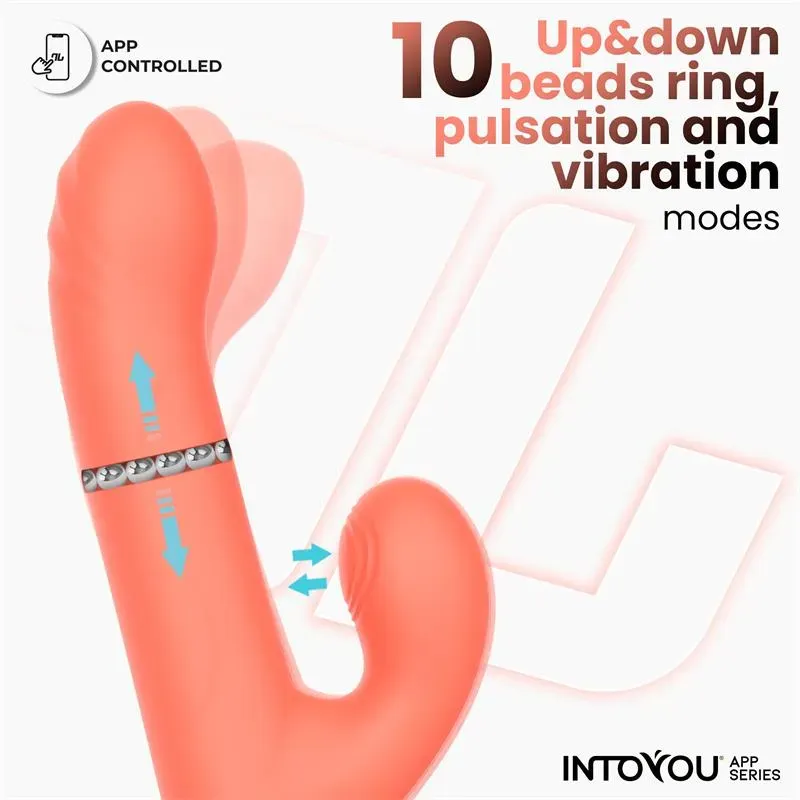 INTOYOU APP SERIES Mindy vibraattori sovelluksella