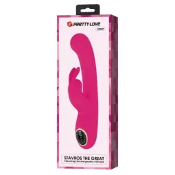 PRETTYLOVE Lamar rabbit-vibraattori, pinkki