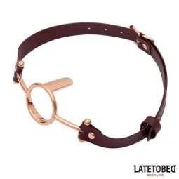 LATETOBED Leather O Ring Gag rengassuukapula