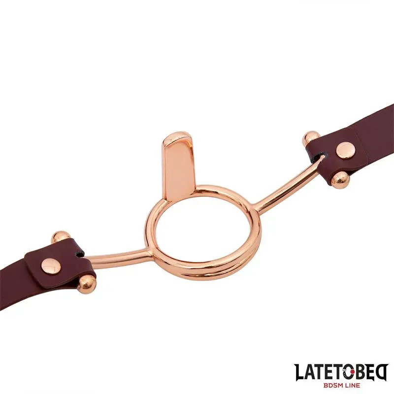 LATETOBED Leather O Ring Gag rengassuukapula