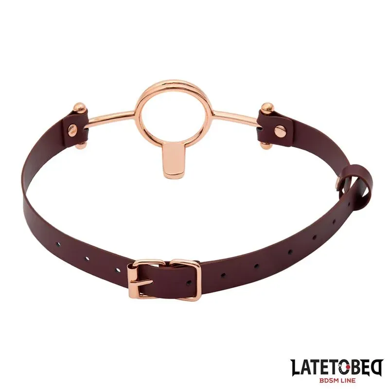 LATETOBED Leather O Ring Gag rengassuukapula
