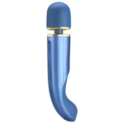 PRETTYLOVE Vibrating Wand hierontalaite, sininen