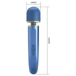 PRETTYLOVE Vibrating Wand hierontalaite, sininen