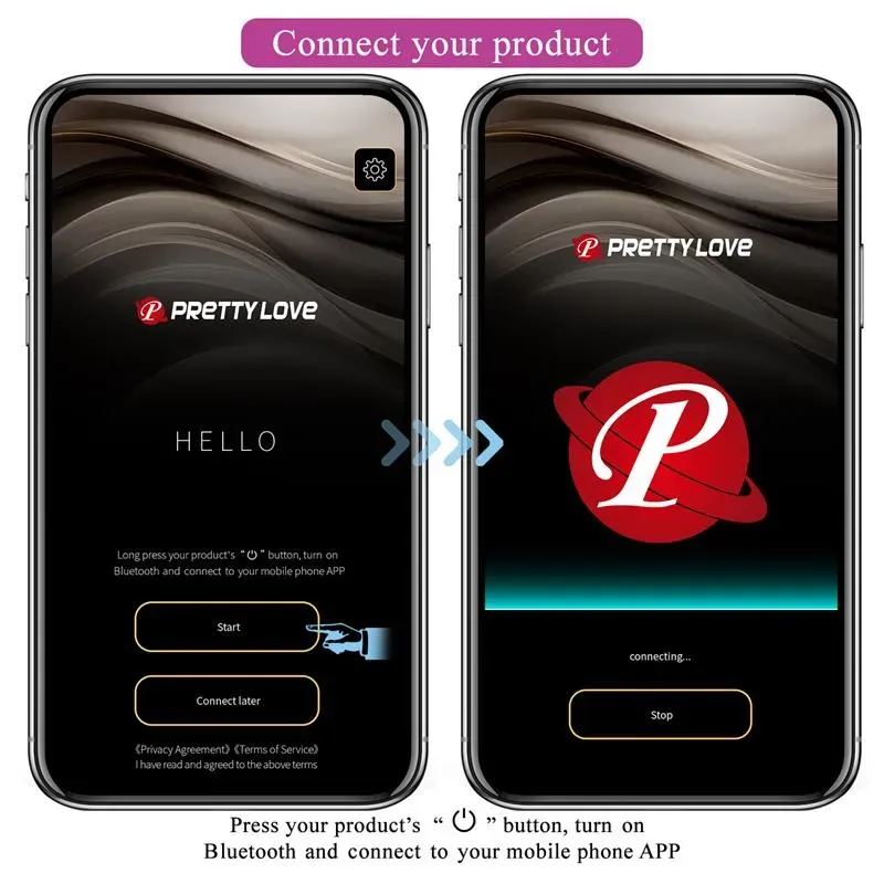 PRETTYLOVE Jayleen parivibraattori sovelluksella