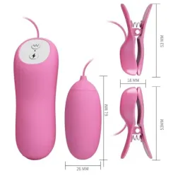 PRETTYLOVE värisevä muna ja nipppupuristimet