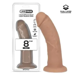 LIKETRUE realistinen dildo, nestesilikoni 21 cm