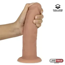 LIKETRUE realistinen dildo, nestesilikoni 21 cm