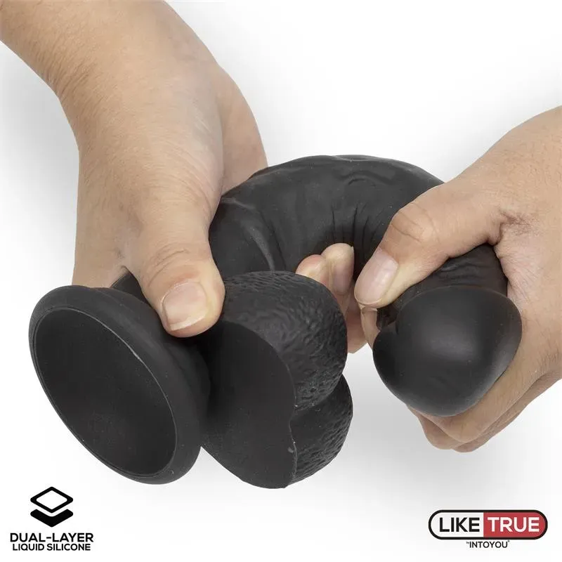 LIKETRUE realistinen dildo imukupilla 20 cm