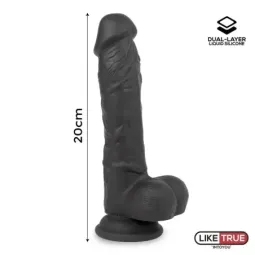 LIKETRUE realistinen dildo imukupilla 20 cm