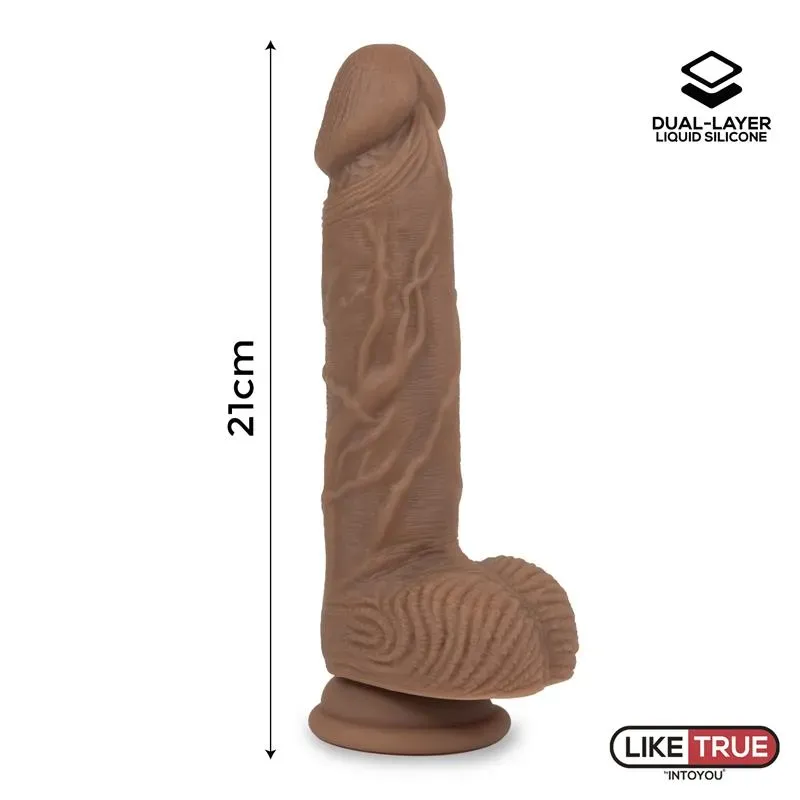 LIKETRUE Dual Layer realistinen dildo 21 cm