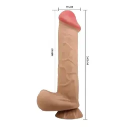 BAILE Sliding Skin realistinen dildo 26 cm