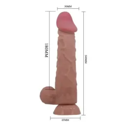 BAILE Sliding Skin realistinen dildo 24 cm