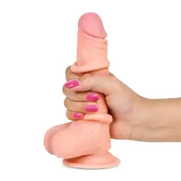 LIKETRUE Slidy realistinen dildo, kaksikerroksinen TPE
