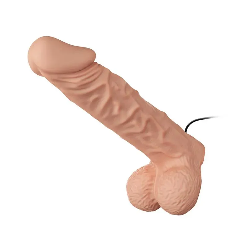 BAILE värisevä valjasdildo 9.4 silikonista