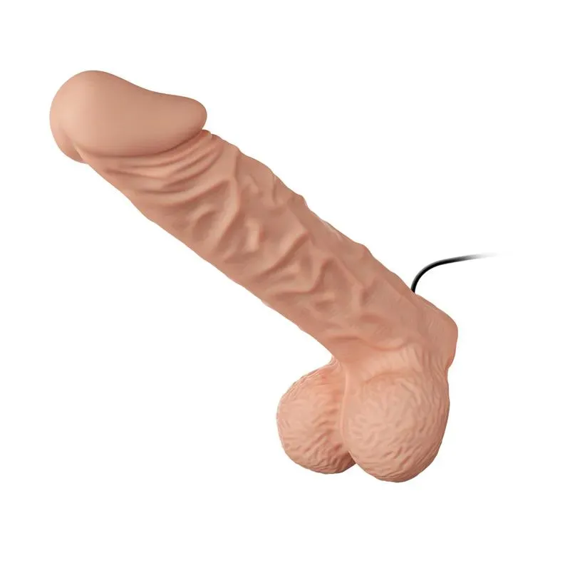 BAILE värisevä valjasdildo 9.4 silikonista