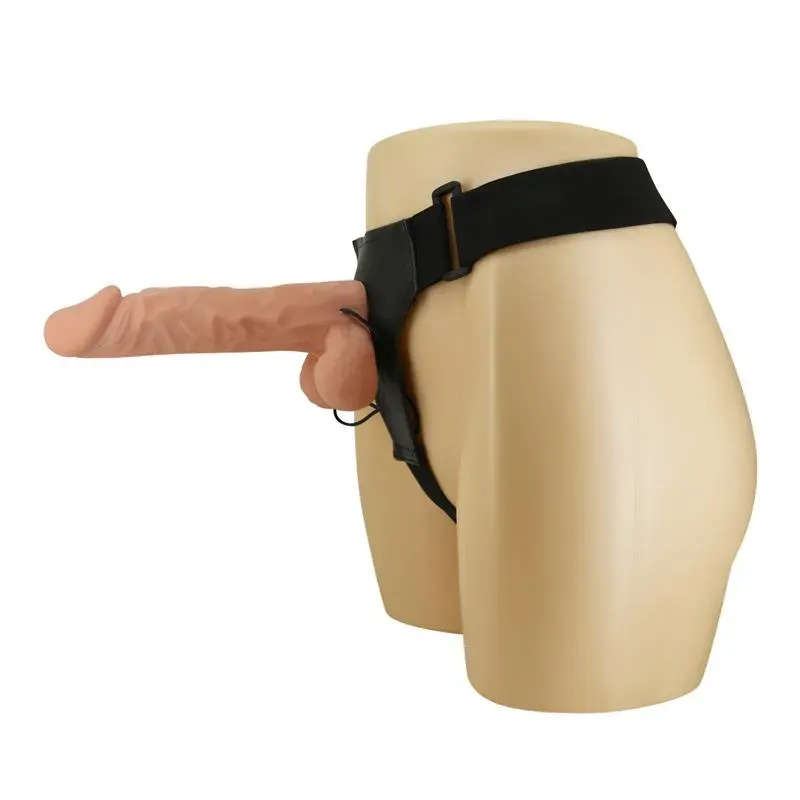 BAILE värisevä valjasdildo 9.4 silikonista