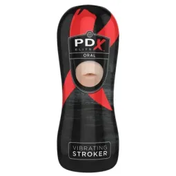 PDX ELITE Vibrating Stroker Mouth masturbaattori