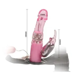 Baile strap-on dildo 18 cm, pinkki
